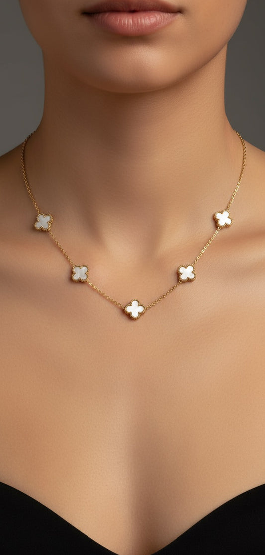 Pearl Clover Necklace