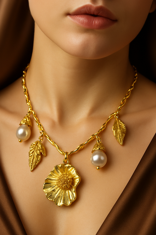 Vintage Floral Necklace